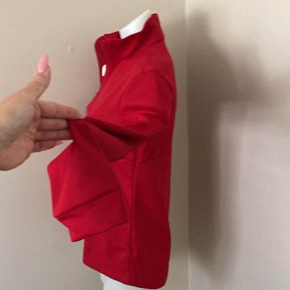 (NWT) Adidas Aeroready Women’s 1/4 Zip Pullover in Red, Small - Picture 13 of 17